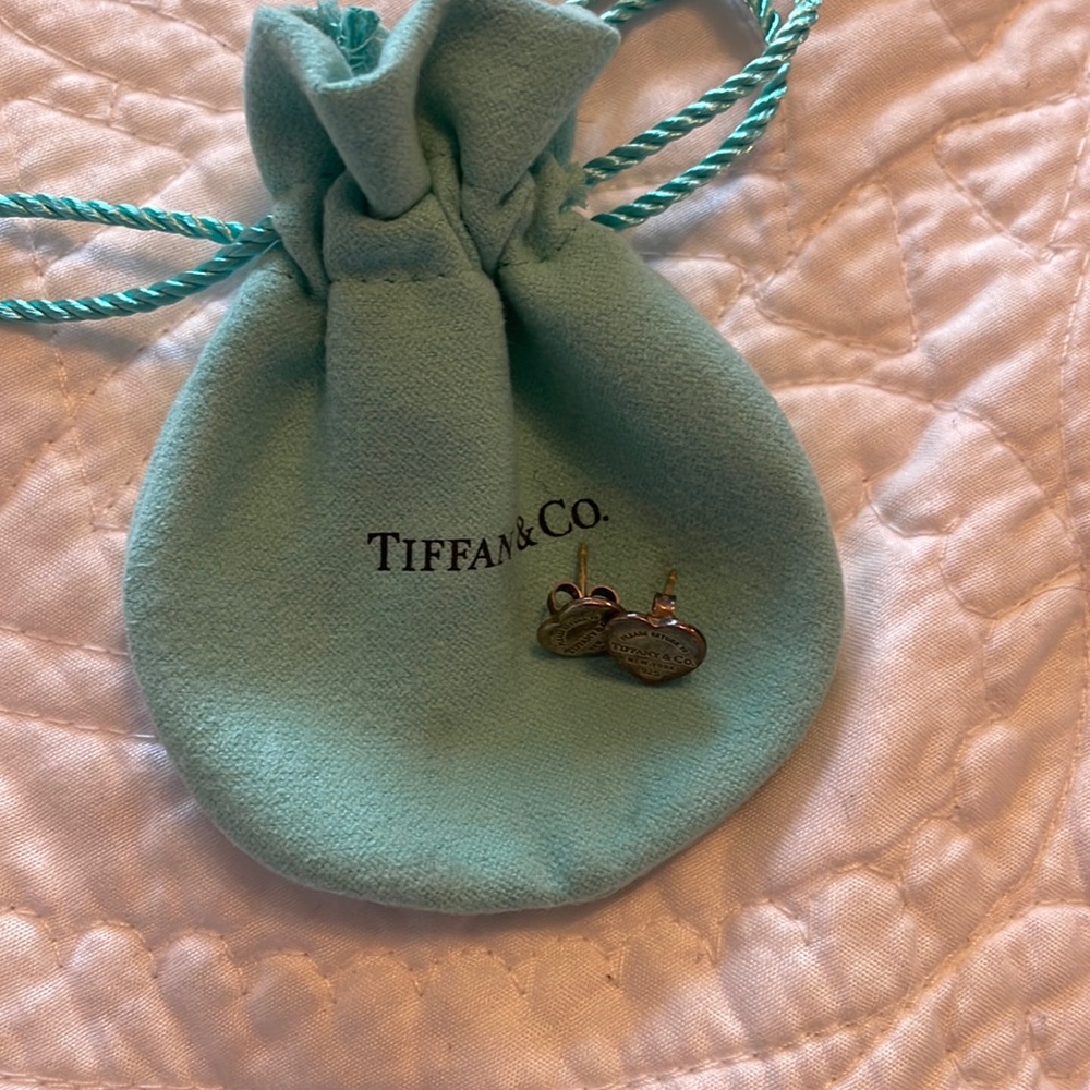 Tiffany & Co. silver heart earrings